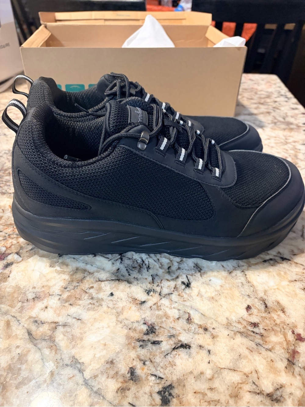 Mens Ortho Comfoot diabetic shoe black wide size 13 NIB